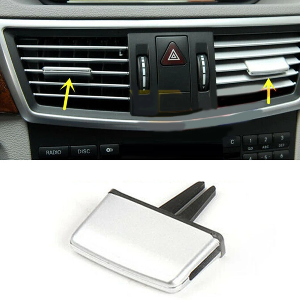 

Silver Front A/C Air Vent Outlet Tab Clip Repair Kit For Mercedes W212 S212 E-Class 4 Door 2009-13 A2128300154