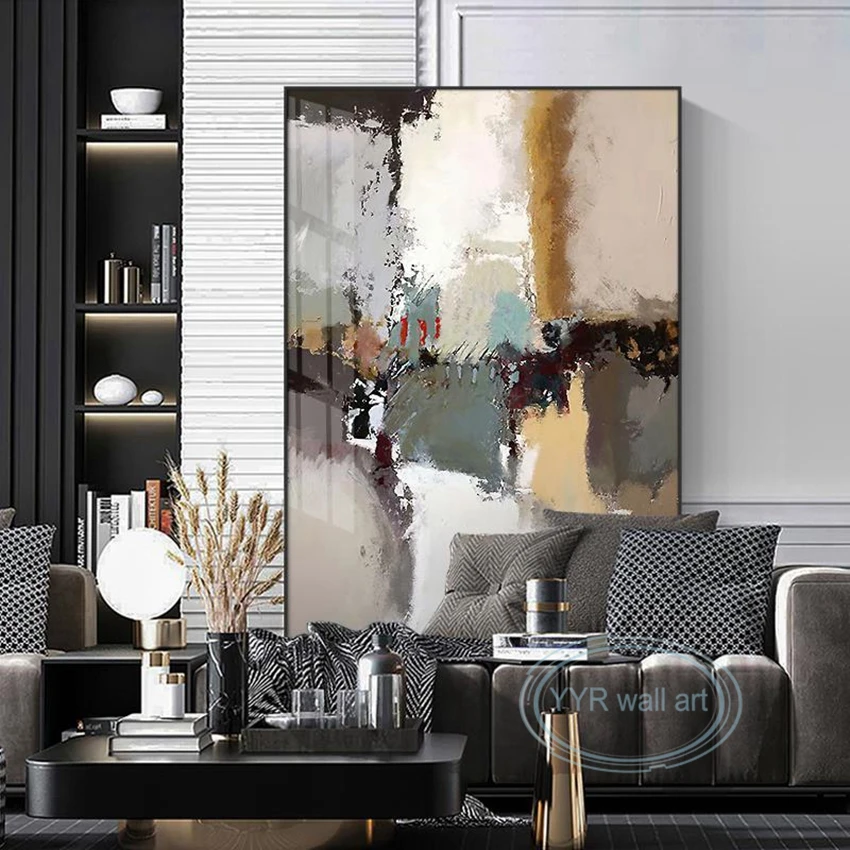 

Abstract Canvas Art Handmade Oil Painting Modern Fashion Light Luxury Aesthetics Wall Decoration Poster Living Room Office Hotel