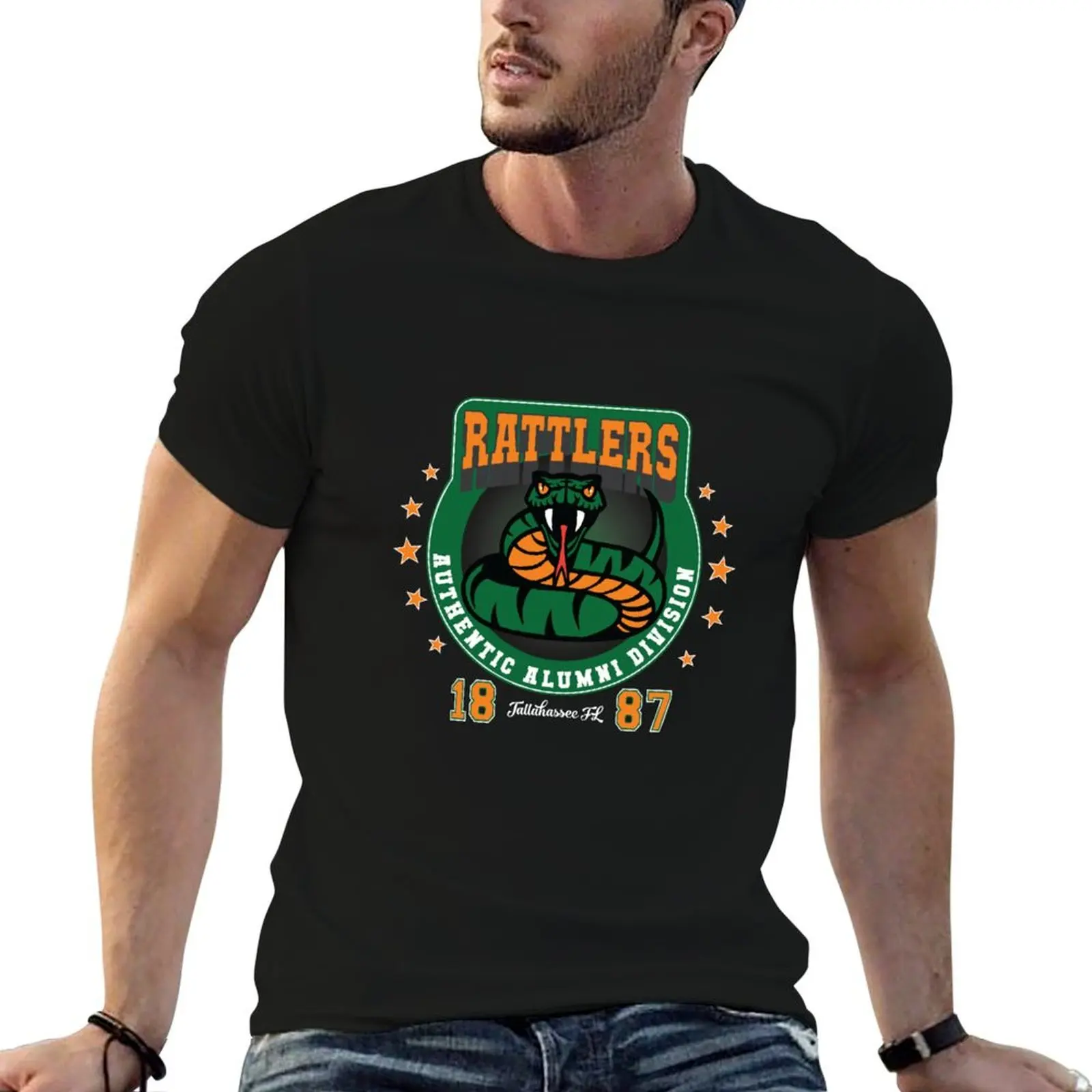 Футболка FAMU Florida Orange and Green A&ampM Pride Rattlers Alumni лето 2025 незаменимая футболка в стиле
