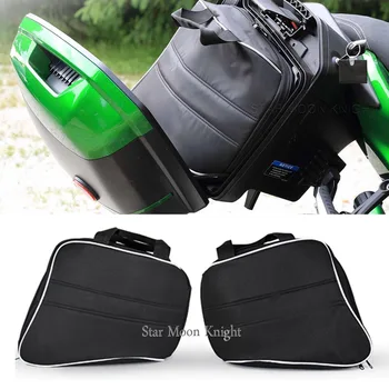 For Kawasaki Versys 1000 650 Ninja 1000 H2 SX For KQR 28L Motorcycle Hard Saddlebag Liner Set Bag Saddle Inner Bags luggage bags