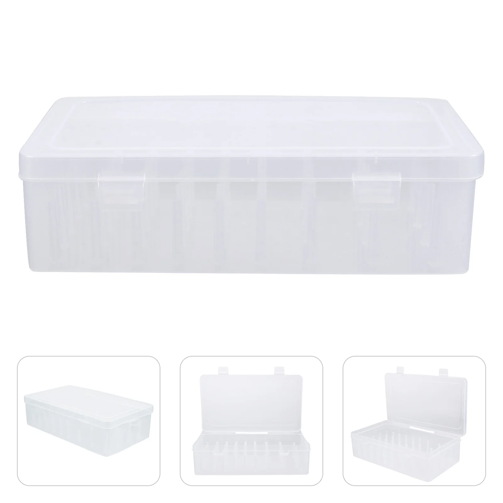 

42 Slots Axis Embroidery Thread Box Container Spools Holder Sewing Organizer Plastic