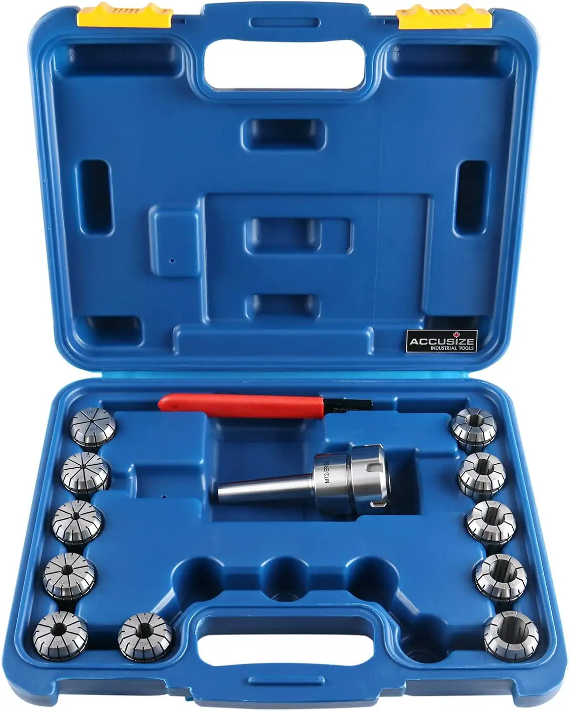 Mt2 Shank Er32 Chuck with 11Pc Collets Kit,1/8''-3/4'' by 16Th,Morse Taper Collet System Hand Tools, Workholding Devices