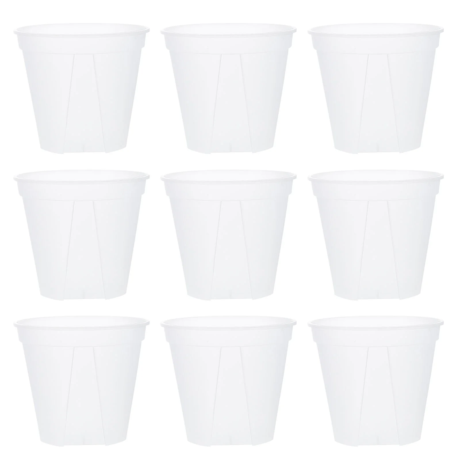 

10 Pcs Fruit Nursery Pot Planter Pots 8 Inch Desk Topper Clear Plastic Round Orchid Holes 5 Gardening Gallon