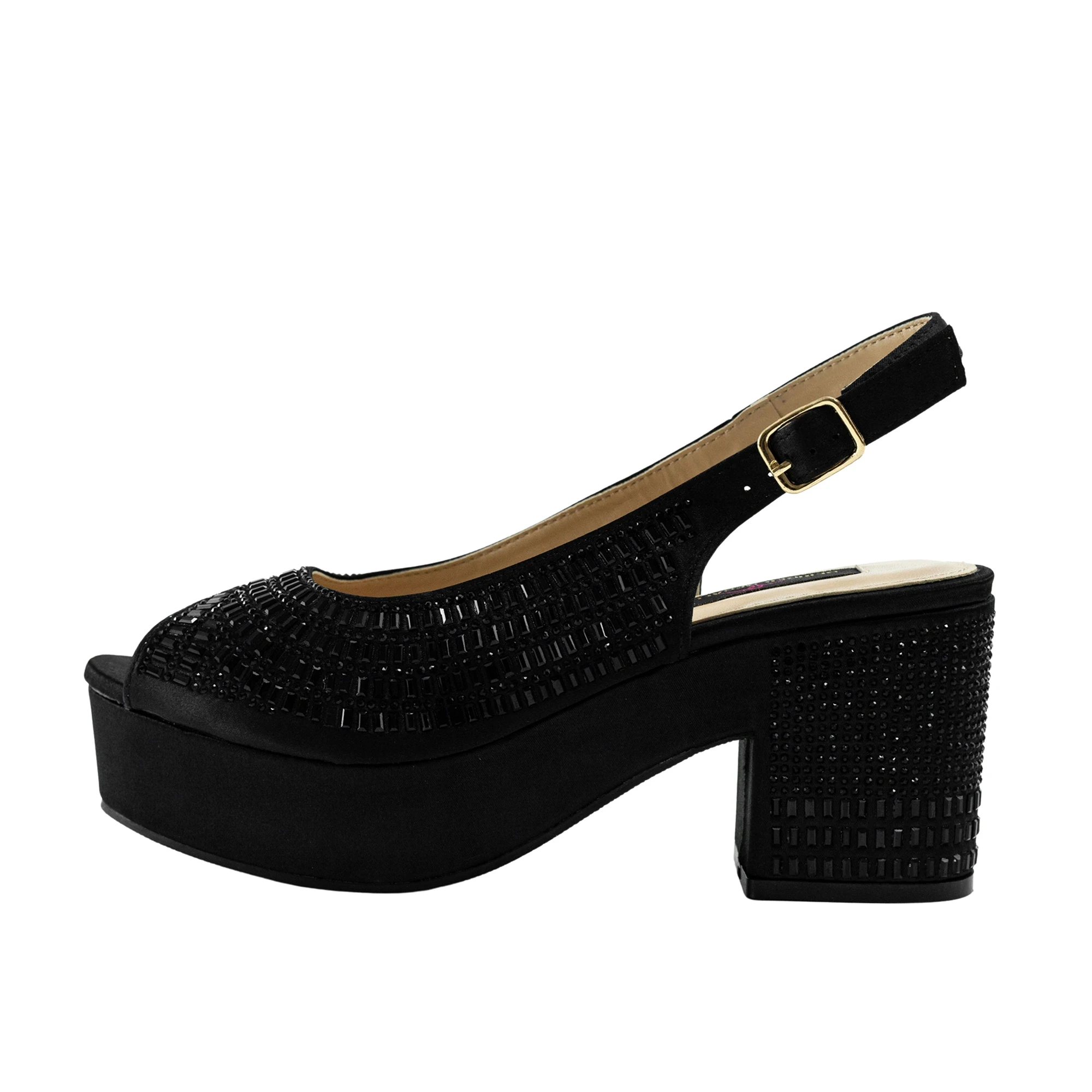 Top Designer Sandals Chunky Shoe Platform Shoes Wedding Dress Pumps Nigerian Square Heeled Pumps Sandals Lady Party High Heels