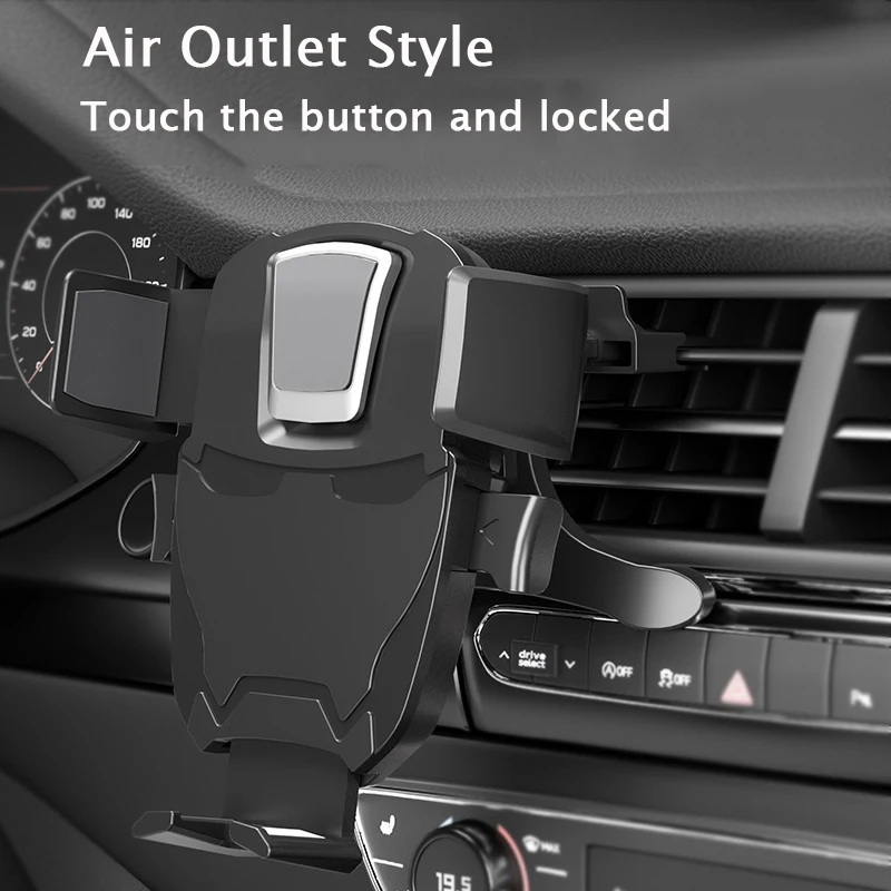 

Original Car Phone Holder Air Vent Mobile Stand Support For iPhone 13 12 11 Pro Samsung Dashboard Cell Mount Phone Holder In Car
