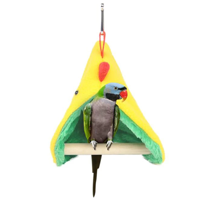 Snuggle Hut Warm Bird Tent Nest Standing Branch For Small Budgies Cockatiels Lovebird