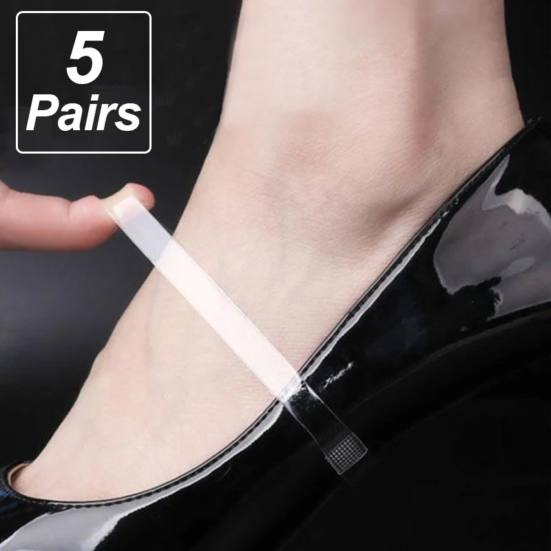

5pairs High Heels Bundle Shoelaces Elastic Shoelace for Women Fashion Transparent Anti-slip Anti-loose Straps Shoe Accesories
