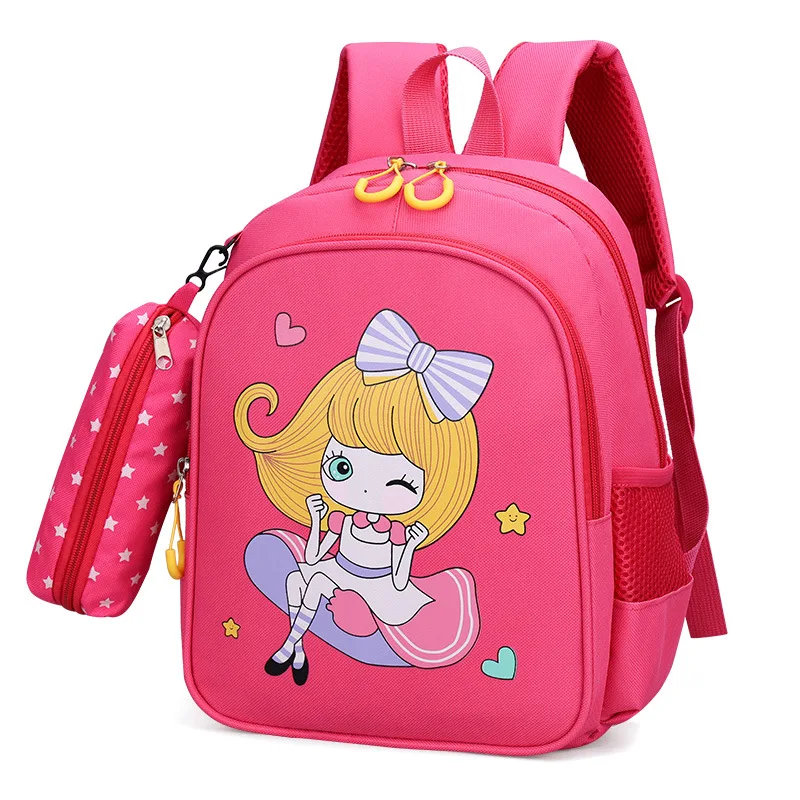 2022 Cartoon nylon School Bags For Gilrs boys Cute Kids Kindergarten SchoolBag Children preschool Backpacks kids baby Book Bag