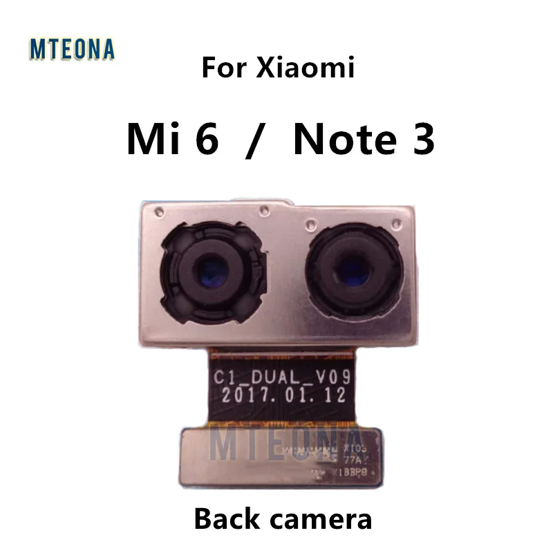 

Original Rear Camera Model For Xiaomi Mi6 Mi 6 Front Back Rear Main Big Camera Flex Cable For Xiaomi Note 3