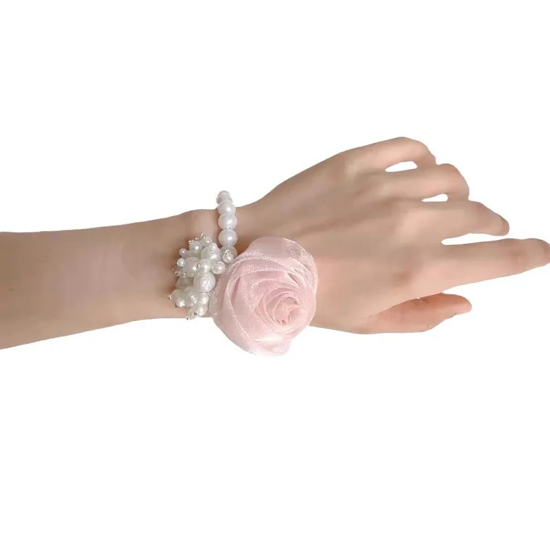 Женский свадебный браслет с цветами превосходное чувство красивого белого цвета