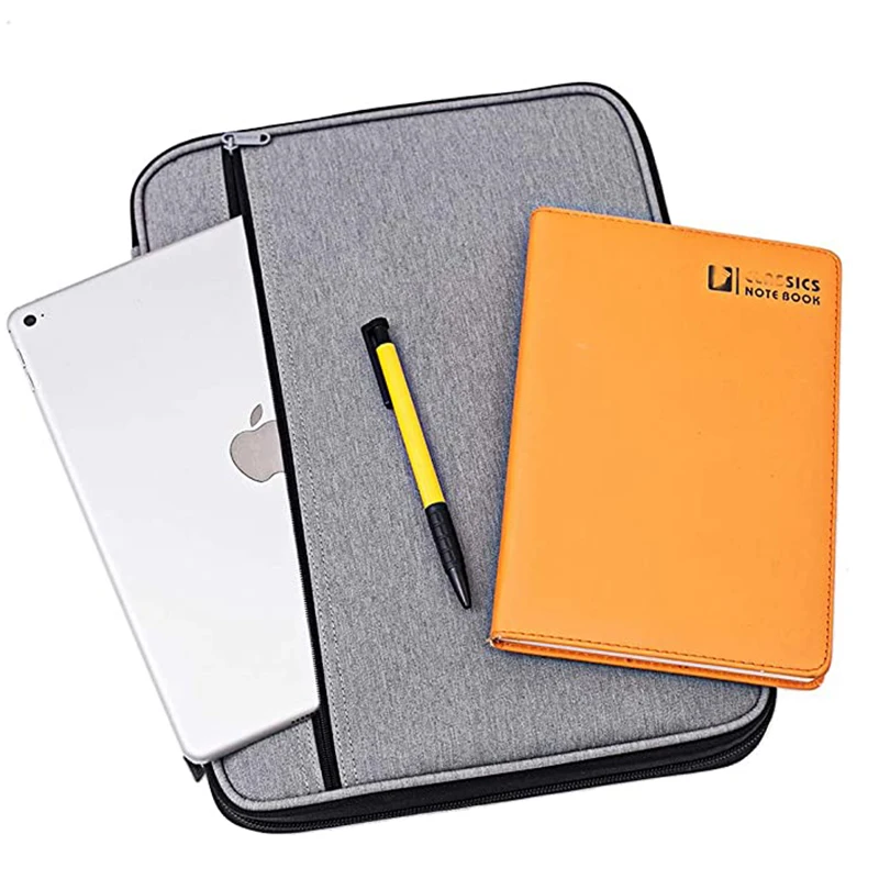A4 Document Bags Waterproof File Document Holder TravelBags with Zipper Portfolio Organizer for Office Ipad Pen Notebooks