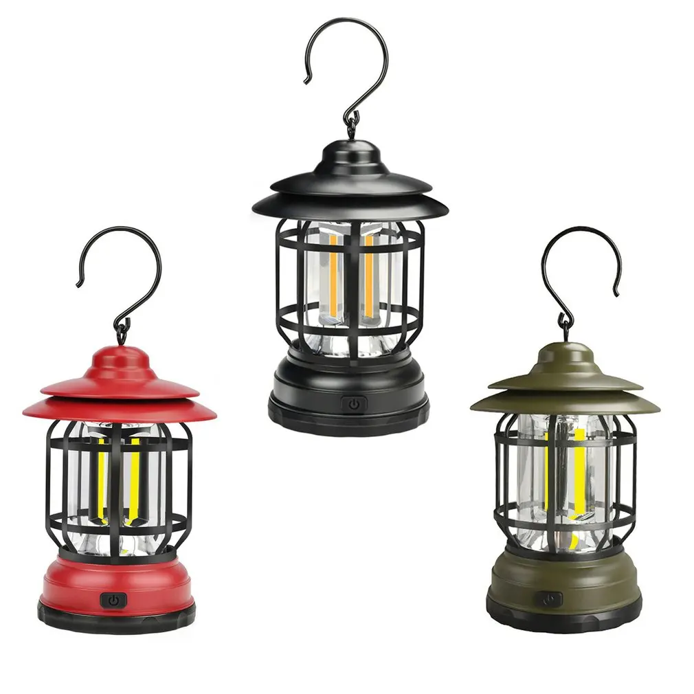 

Миниатюрный подвесной фонарь для кемпинга, уличный USB светильник, водонепроницаемая садовая лампа с 2 режимами освещения для сада, двора, ке...