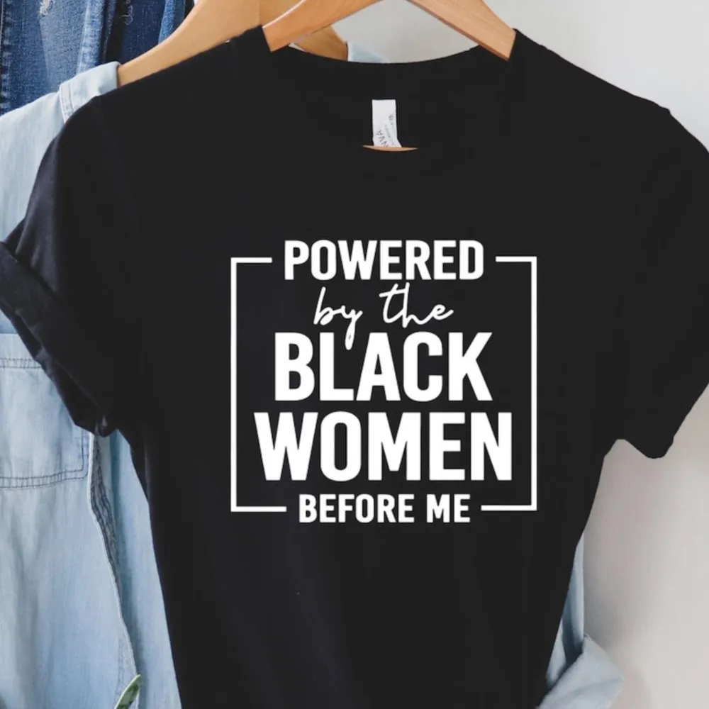 

Черные женские футболки с принтом надписи прежде чем я, черные повседневные футболки с коротким рукавом и принтом «История месяца»