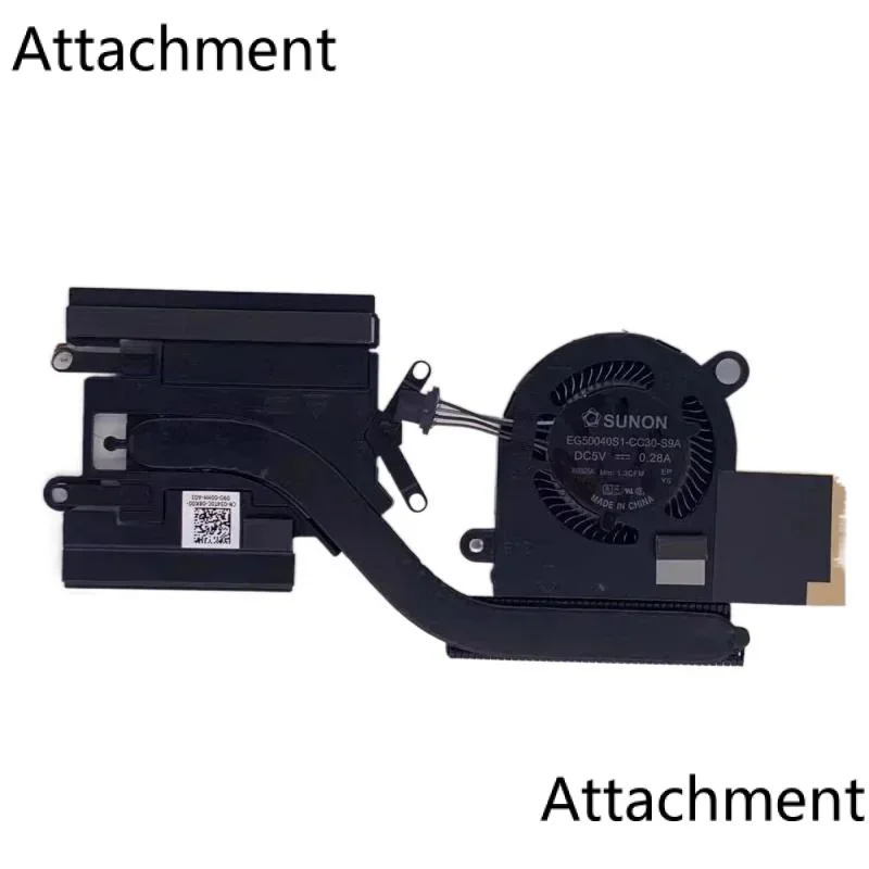 Новый оригинальный радиатор для ноутбука DELL Latitude 7390 E7390 охлаждающий вентилятор