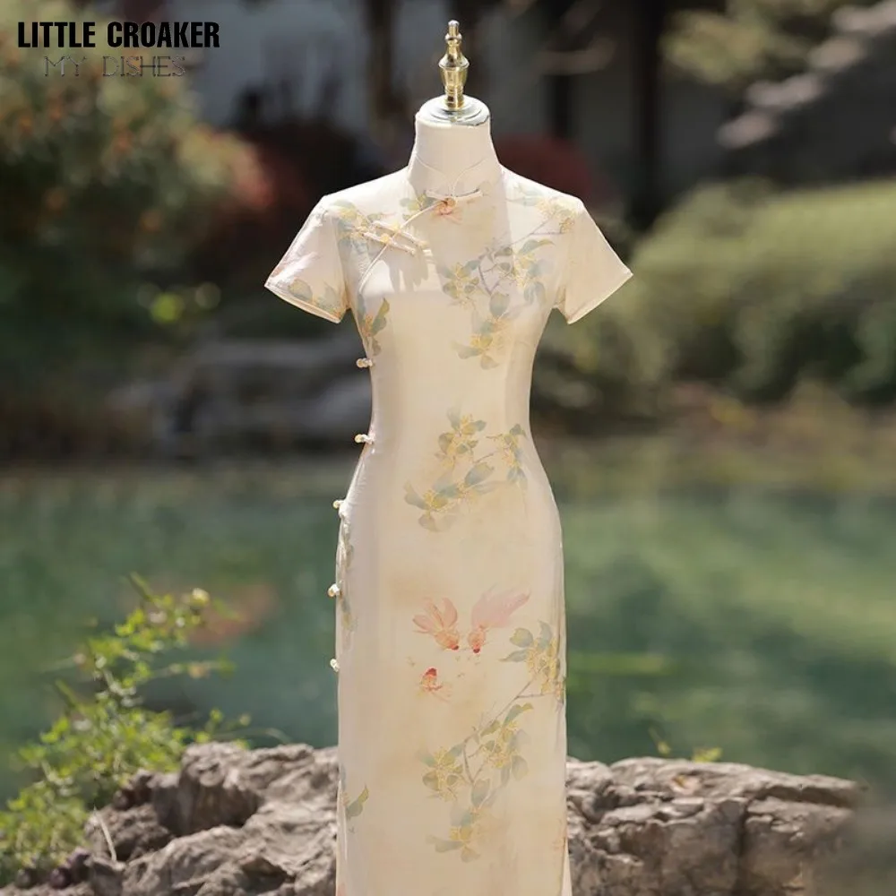 Новое китайское платье Ципао улучшает качество элегантное и продвинутое в стиле