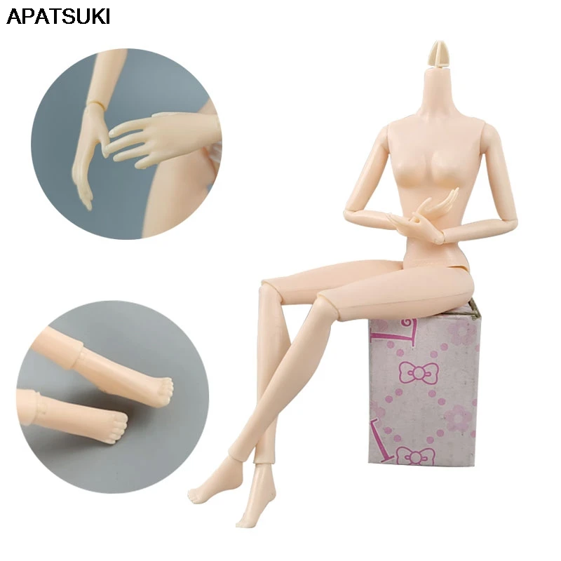 

1/6 BJD Doll Accessories 14 Jointed Body for 11.5" Dollhouse Moveable Nude Naked Doll Body Toys for Children