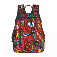 psychedelic arabesque backpack simple lightweight casual backpack suitable for school work shopping travel etc