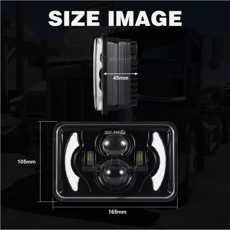 ВЫСОКОКАЧЕСТВЕННЫЙ МОТОЦИКЛ 4x6 &quot9-30 В 45 Вт Светодиодный головной светильник