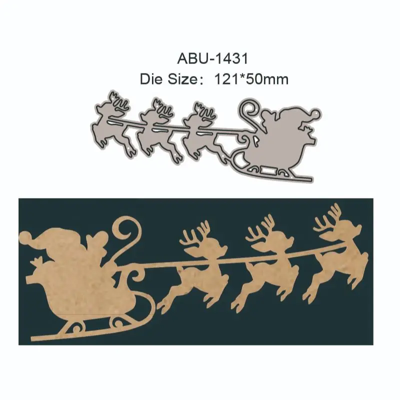 Dies2022 Новый Рождественский лось Санта металлическая резка нож Скрапбукинг штамп