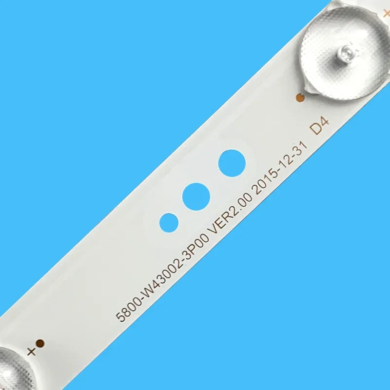 6 шт. лента для подсветки телевизора Skyworth 43 дюйма 384 мм 3 в 5800-W43002-3P00 43E3000 43E3500 43E6000