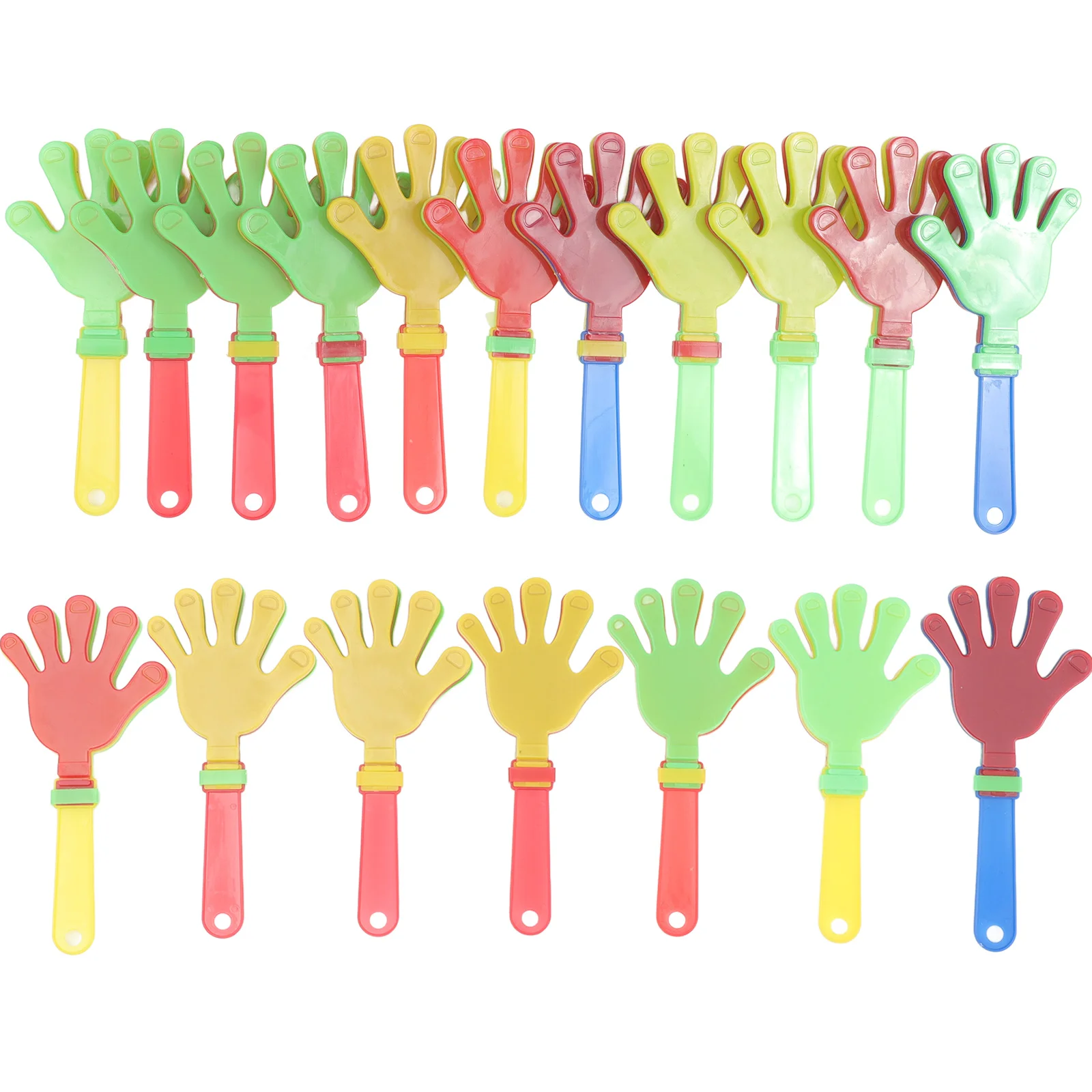 20 Pcs Clapper Palm Clapping Device Noisemaker Applause for Sports Game Shine Cheering Party Supplies Hands Performing