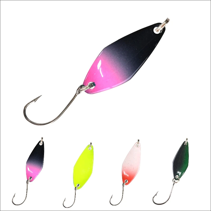 

Better Leader Fishing Lure trout trolling fishing metal rotative minnow spoon lure Hard Bait sea tail spinner lure bait