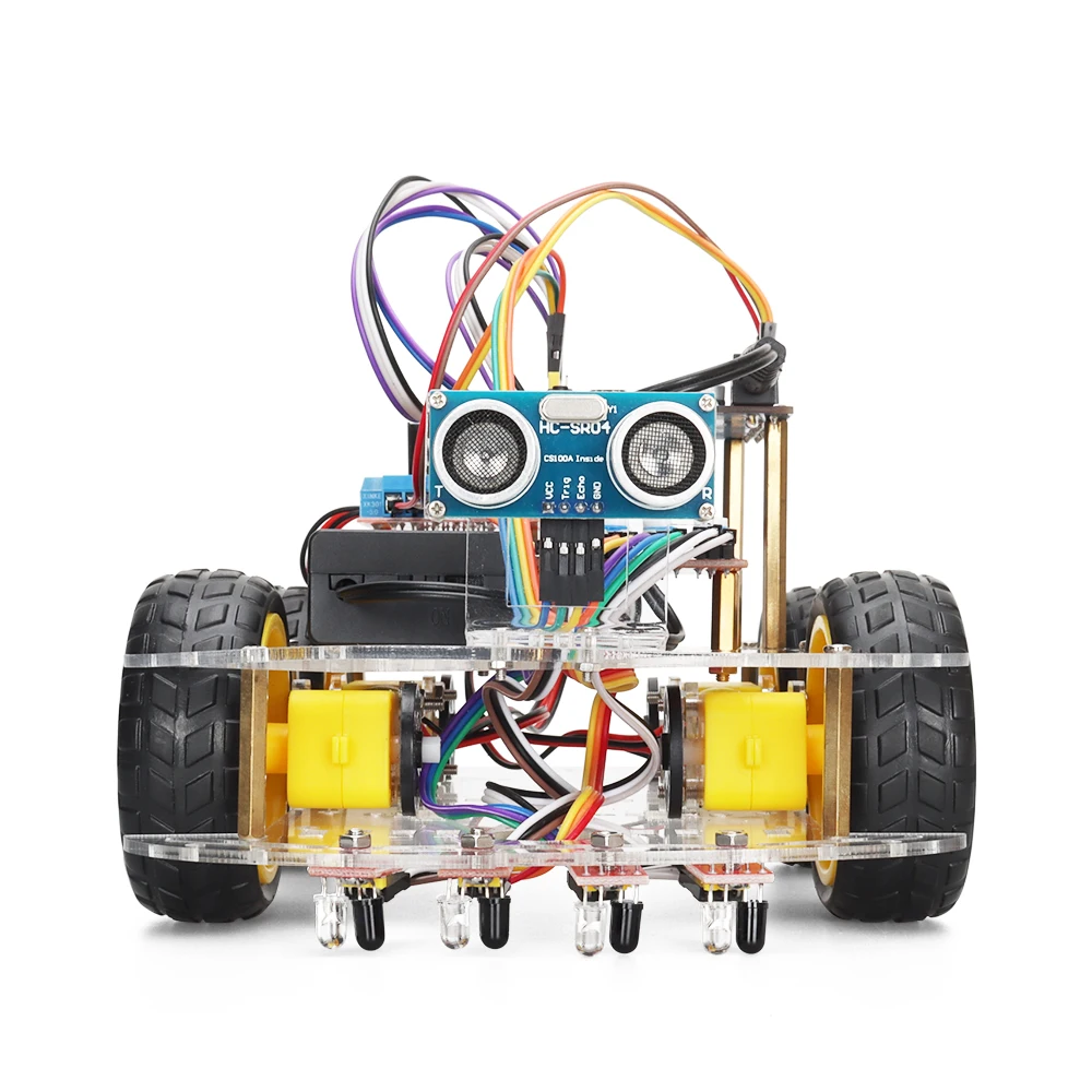 

Automation Starter Robotics Car Kit for Arduino Programming DIY Electronic Project Beginner Coding Robot Kits for STEM Education