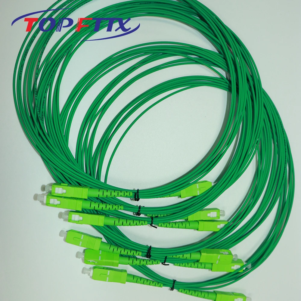 Эксклюзивно для Франции Telecom SC/APC SM G657A2 SX 1 6 мм оптоволоконный патч-корд зеленая