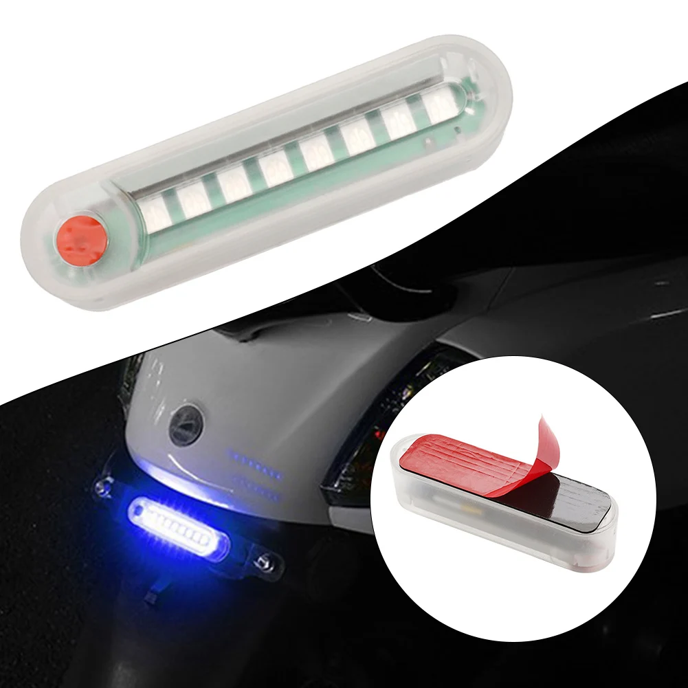 

Motorcycle LED Solar Strobe Light 5V 3W Car Decorative Light Anti-Rear-End Free Wiring Blue Red Solar Charging Car Accessories