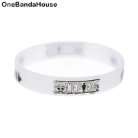 obh 1pc one piece silicone bracelet printed adult size