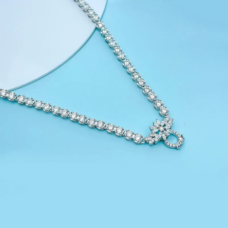 Ожерелье С Подвеской Из Стерлингового Серебра S925 Для Женщин Цепочкой