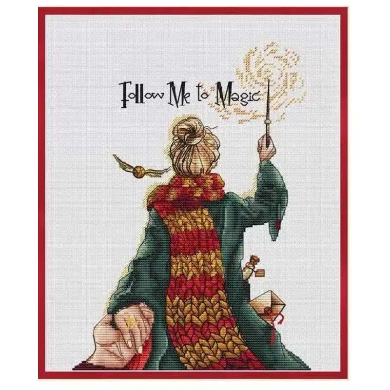 Волшебные узоры для девушек наборы вышивки крестиком ручной работы 11CT 14CT 16CT 18CT