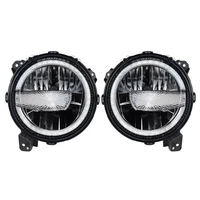 For Jeep Wrangler JL 2018 2019 2020 2021 9 Inch Round Led Headlights Plug and Play with DRL
