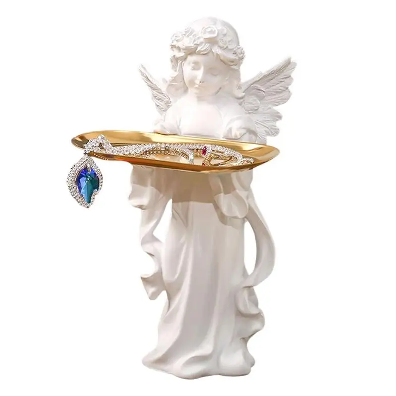 

Статуя подноса для сервировки, искусственное украшение, статуэтка ручной работы из смолы, подарок, креативное украшение, модная скульптура ...