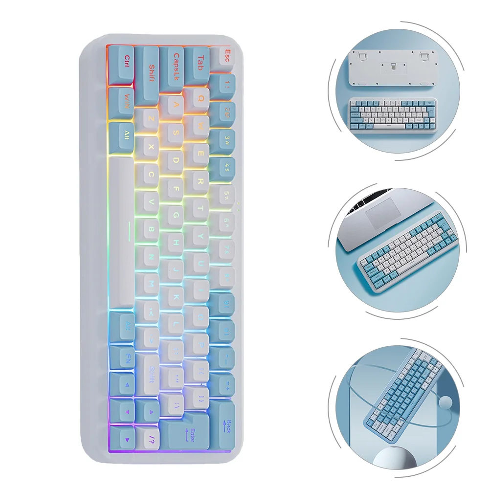 

Keyboard Gaming Computer Silent Quiet Cordless Wireless Mechanical Mini Girls Usb Pc Cool Led Rgb Electronic
