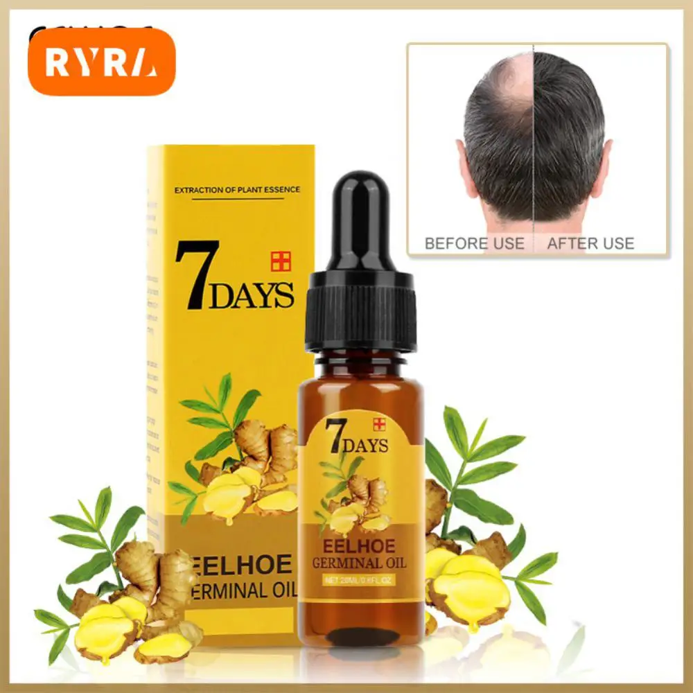 Hair Growth Essential Oils Repair Damaged Hair Anti Hair Loss Prevent Hair Loss Oil Ginger Fast Growing Hair Essential Oil