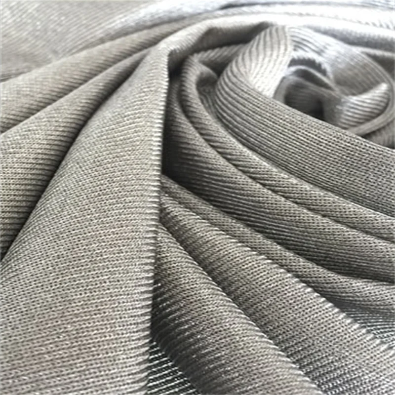 100% silver fiber anti radiation electroconductive fabric for maternity dress
