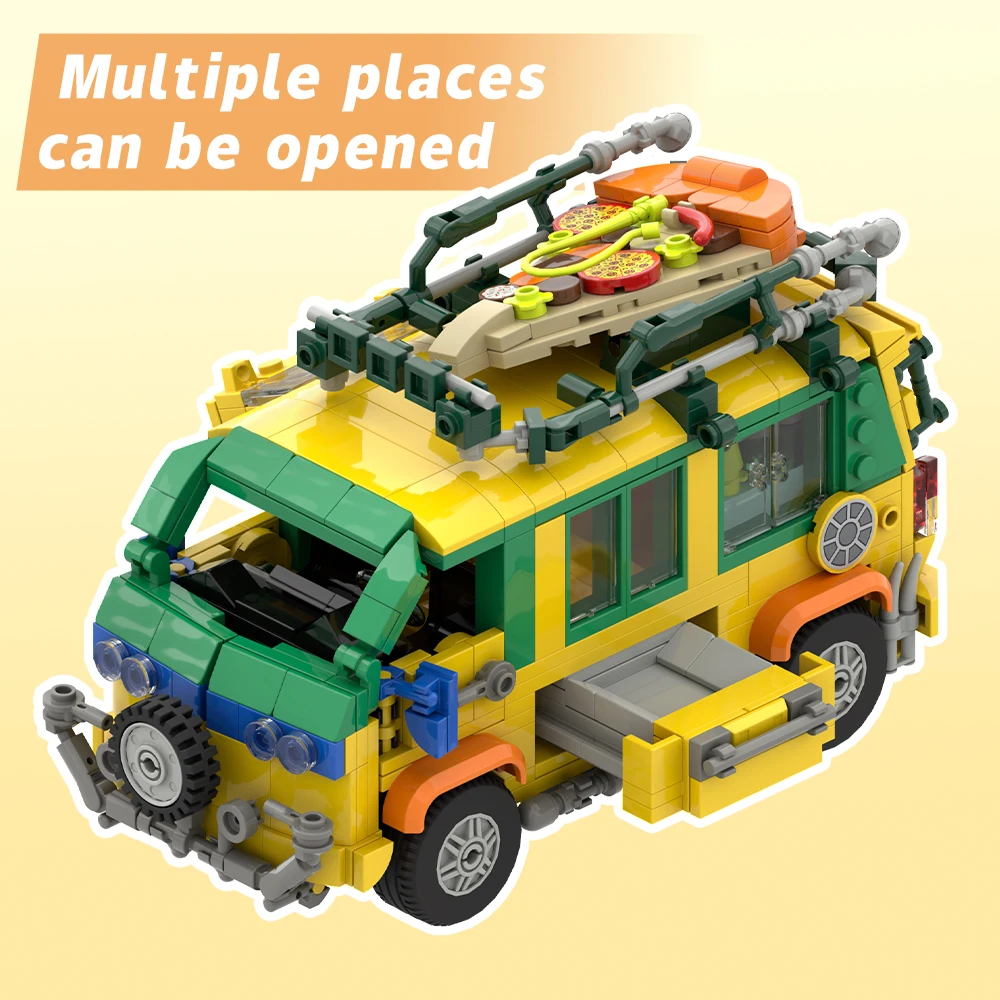 Pizza Ninjas TurtleTruck набор строительных блоков городской транспортный автобус