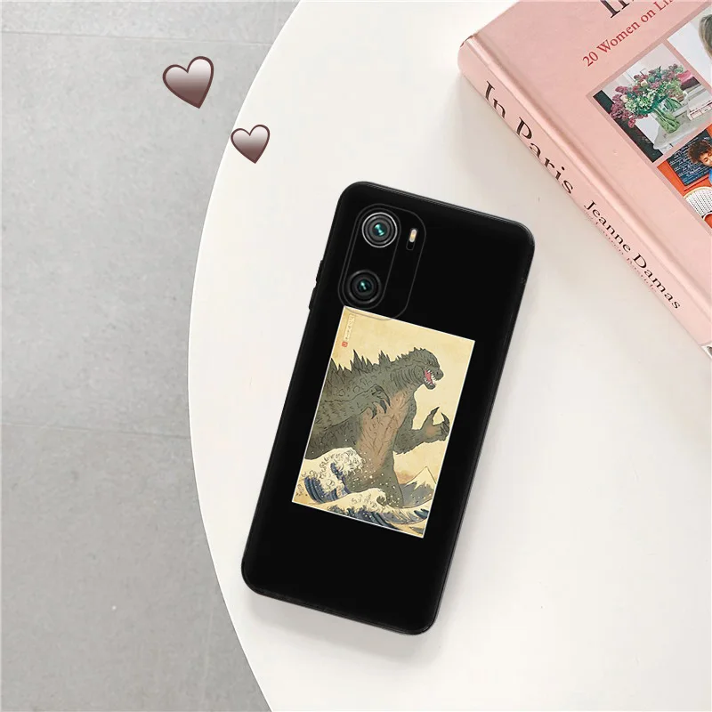 Черные мягкие чехлы для телефонов Redmi Note 10 10s 9 9t 9s 8 8t 7 9a 9i 9c 10a 10c 13 a3 a3x mi 10t Pro Cute Dinosaur