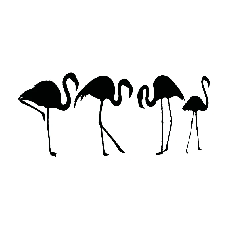

17*7.4cm Flamingo Car Stickers Vinyl Decals Funny Car Laptop Bumper Decal Flamingoes Silhouette Birds Bird auto accessories