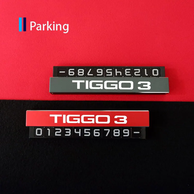 

Car Temporary Parking Card For Chery Tiggo 3 Phone Number Stop Sign For CHERY TIGGO 2 3 4 5 7 PRO 8 PLUS ARRIZO 5 TIGGO 7 8