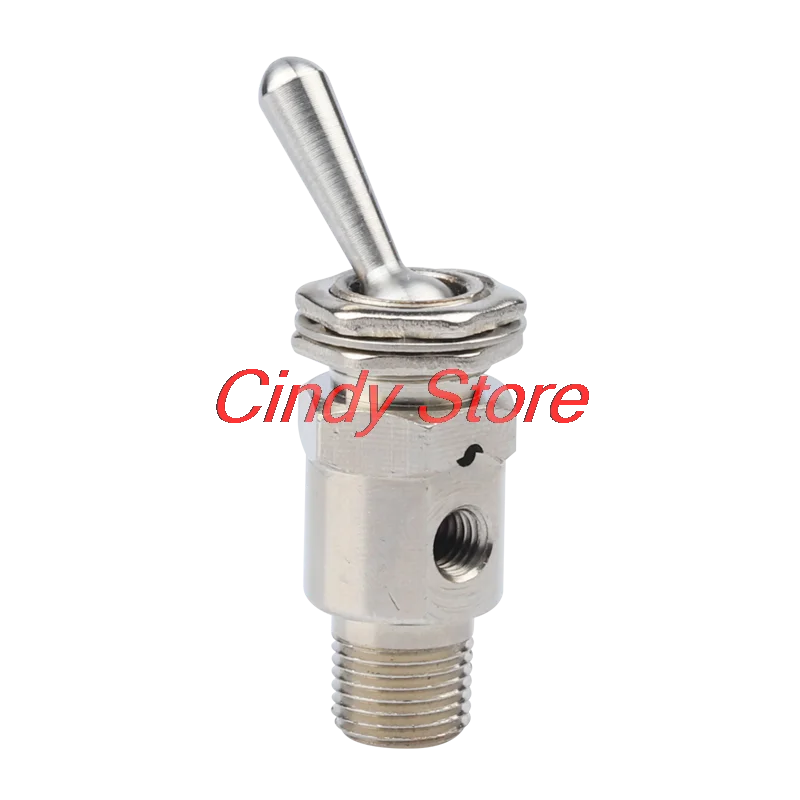 

Air Pneumatic Mechanical Valve TAC-3V Exhaust Valve 2 Position 2 Way ON/OFF M5 Thread Toggles Switch Valves with Fiitting
