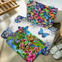 dream color butterfly room mats nordic style bedroom living room doormat home balcony anti slip bedside area rugs