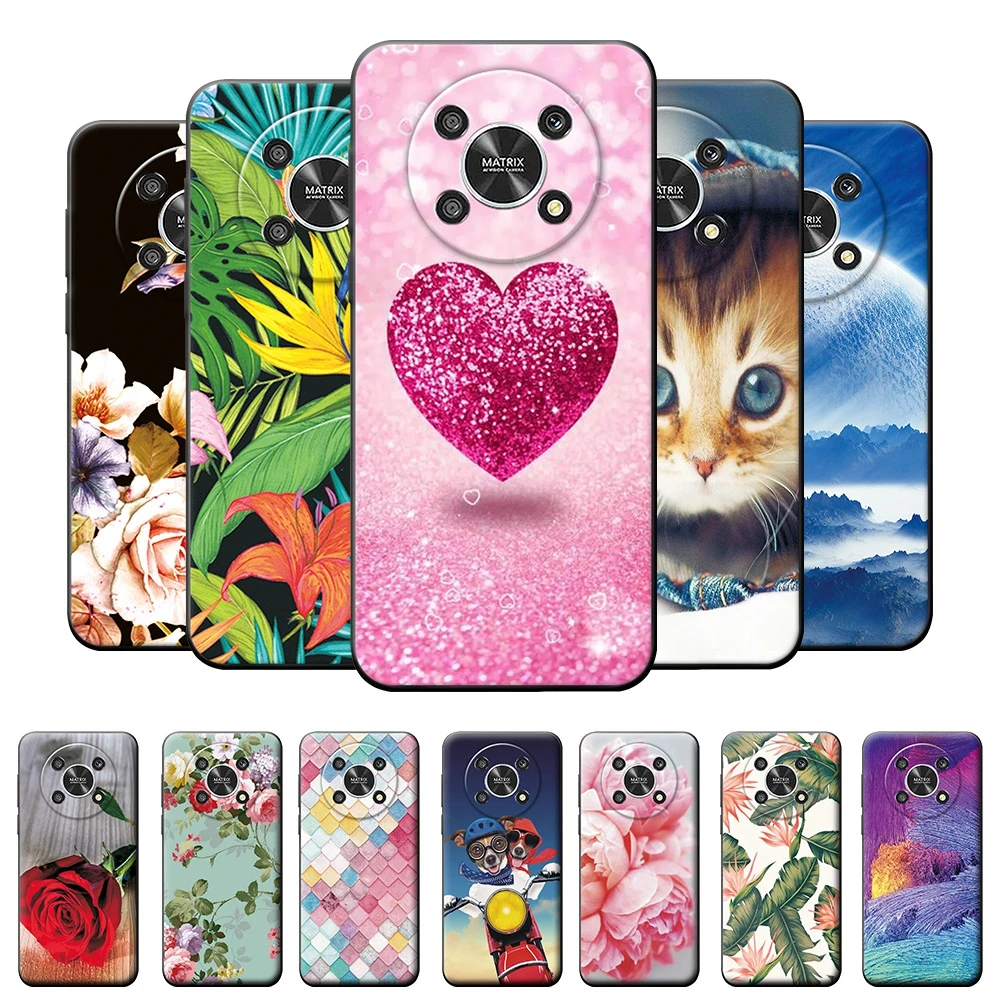 Чехол для Honor Magic 4 Lite 5G 6 81 дюйма силиконовый чехол телефона Huawei розовый с надписью