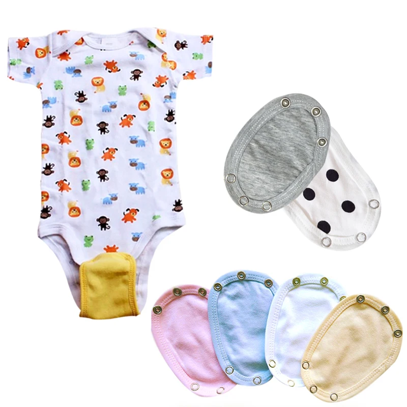 

4PCS Baby Romper Partner Utility Bodysuit Diaper Jumpsuit Extend Film 4 Colors