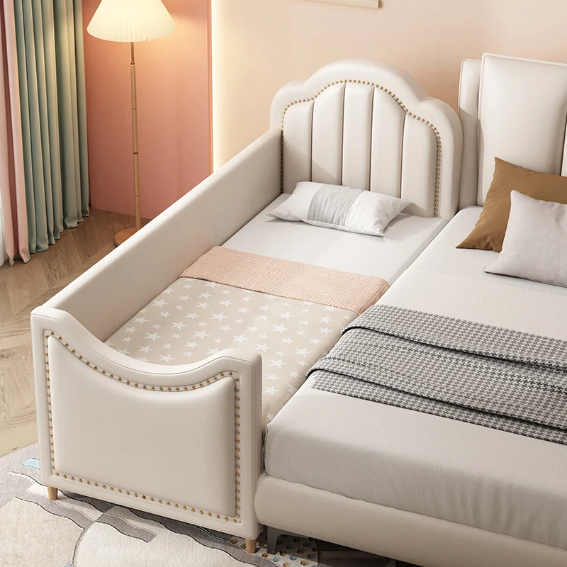 Современная детская кровать-барьер, роскошные кровати в стиле лофт, детская японская модная мебель для спальни