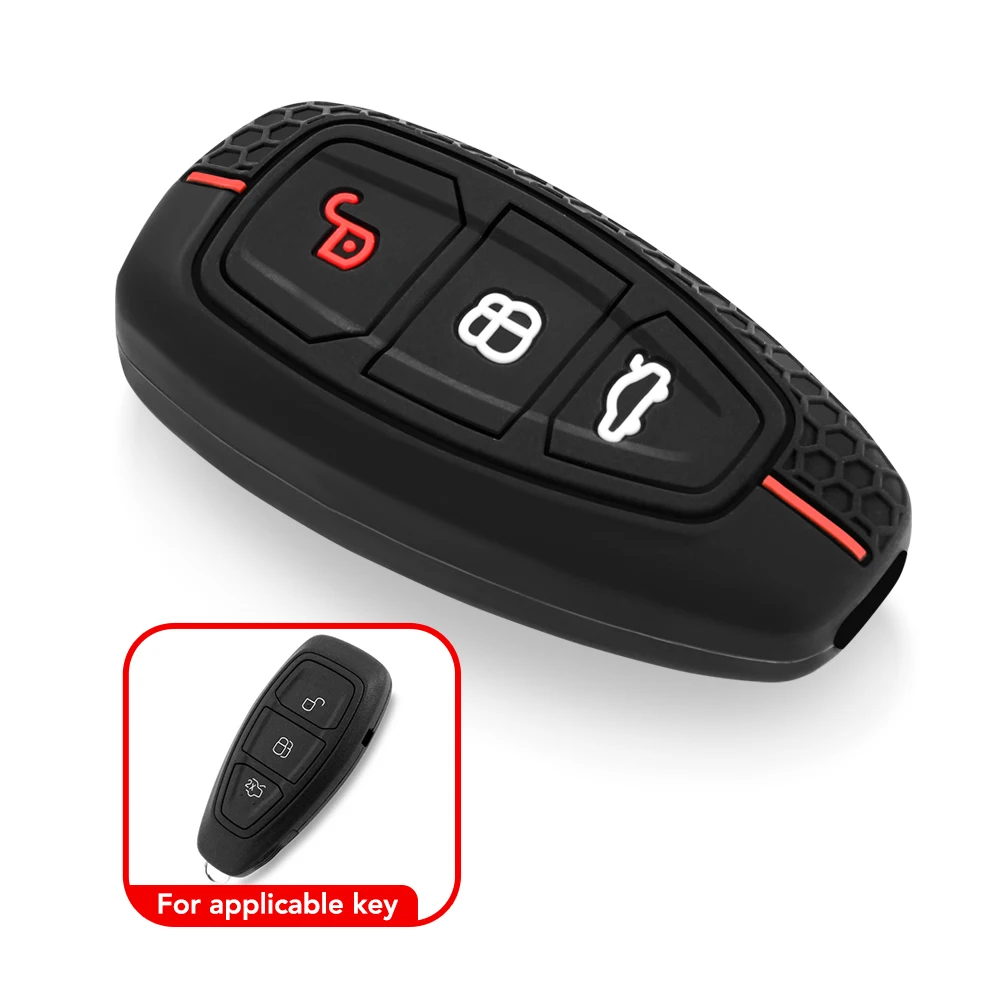 

Силиконовый Чехол Для Ключей Ford Kuga Focus Mk3 Mk4 Mondeo Fiesta Titanium Ecosport Transit MK8 С Дистанционным Управлением