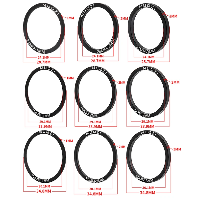 Шайб коленчатого вала MUQZI для велосипеда BB30 BB86 BB91 BB92 PF30 5 шт
