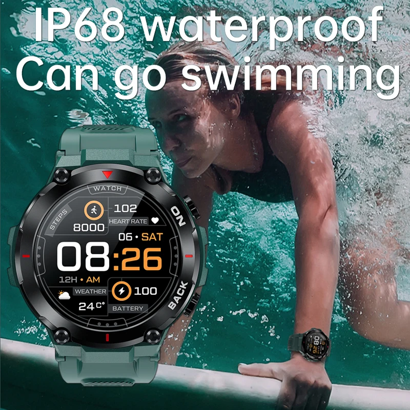 Мужской смарт-браслет с GPS мужской фитнес-трекер для Android IOS уличный