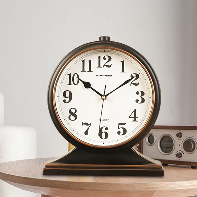 

Digital Desktop Desk ClockS Vintage Living Room Modern Antiques Mini Desk Clock Office Elektronik Saat Home Decoration ZY50TZ
